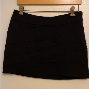 Black Bandeau Mini Skirt